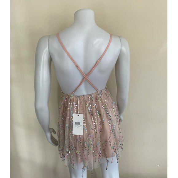 Floating Sequin Mini Dress - Picture 3 of 3